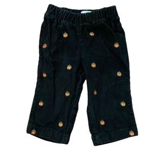 Mud Pie Black Corduroy Pants Infant Size 0-6 Month Pumpkins Halloween Fall